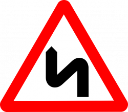 Zigzag Road Warning Road Sign transparent PNG - StickPNG