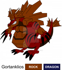 Rock Dragon Fossil Legendary Fakemon by KingsTailor on DeviantArt