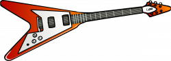 Clipart - Flying V guitar