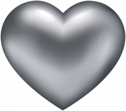 Silver Heart Transparent PNG Clip Art | Gallery Yopriceville - High ...