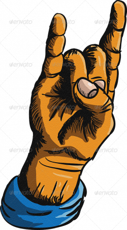 Rock and Metal Hand Sign by XIO | GraphicRiver