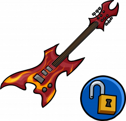 Hard Rock Guitar | Club Penguin Wiki | FANDOM powered by Wikia