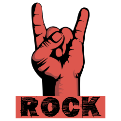 Rock music Classic rock Sign of the horns Bar Poster - Rock rock ...