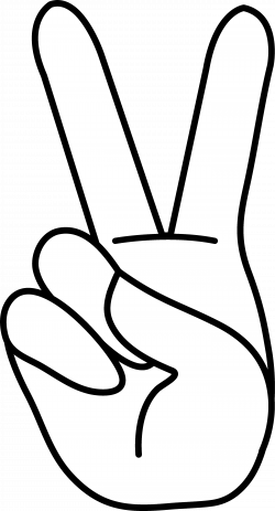 Peace Hand Sign Line Art | Scan& Cut patterns | Pinterest | Peace ...