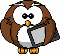 Owl With Tablet Clip Art at Clker.com - vector clip art online ...