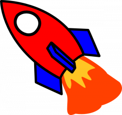 Red And Blue Rocket Clip Art at Clker.com - vector clip art online ...
