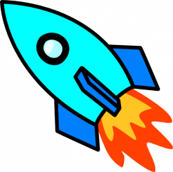 Light Blue Rocket Clip Art at Clker.com - vector clip art online ...