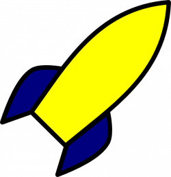 Rocket Blue Yellow Clip Art at Clker.com - vector clip art online ...