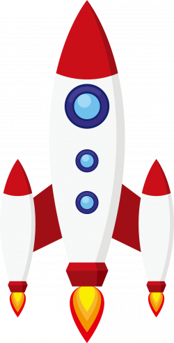 Rocket Spacecraft Clip art - Red white cartoon rocket 1195*2356 ...