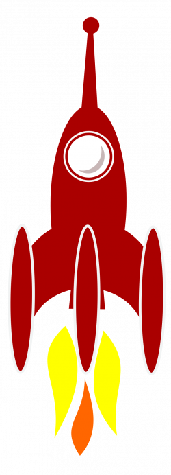 Clipart - 3 Booster Rocket