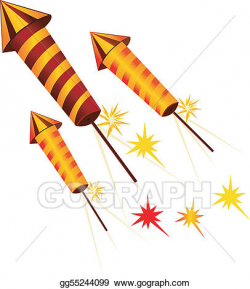 Drawing - fire crackers in rocket shape. Clipart Drawing ...