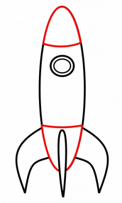 Drawing a cartoon rocket | Drawing Ideas | Rocket drawing ...