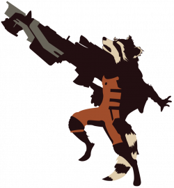 Rocket Raccoon Silhouette at GetDrawings.com | Free for personal use ...