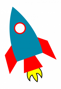 Space Rocket Launch Clipart - save our oceans