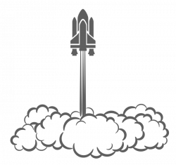 Rocket Ship Launch Clipart