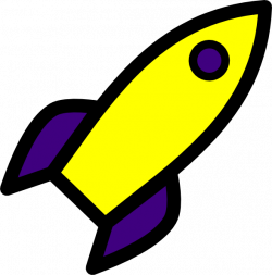 Purple And Yellow Rocket Clip Art at Clker.com - vector clip art ...
