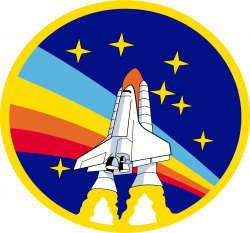 Clipart - Rainbow Rocket! - shuttle