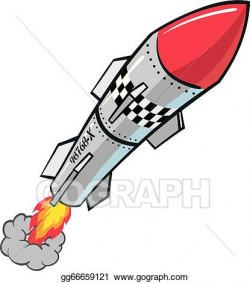 Vector Stock - Rocket missile. Clipart Illustration ...