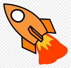 Spaceship Clipart Orange Rocket - Rocket Clip Art, HD Png ...