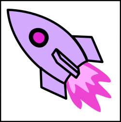 Pink And Purple Rocket Clip Art at Clker.com - vector clip ...