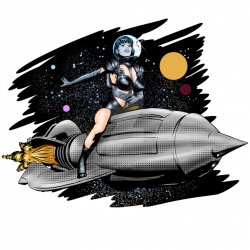 Retro Rocket Girl by SimonArtGuyBreeze on DeviantArt