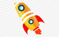 Flames Clipart Rocket Booster - Cartoon Flying Rocket Png ...