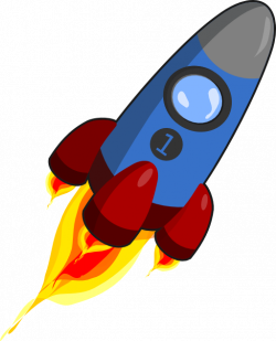 Rocket Blue And Red Clipart | i2Clipart - Royalty Free Public Domain ...