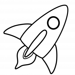 28+ Collection of Rocket Clipart Black And White Free | High quality ...