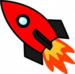 Red Rocket Clip Art at Clker.com - vector clip art online, royalty ...