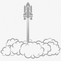 Spaceship Clipart Smoke - Rocket Launch Clip Art #1057041 ...