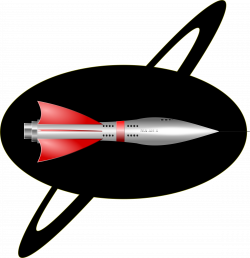 Clipart - 1950's Rocket Ship