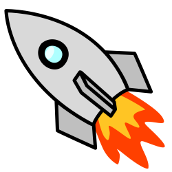 OnlineLabels Clip Art - Toy Rocket