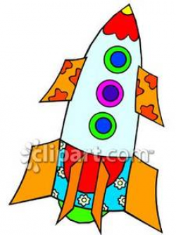 A Toy Rocket - Royalty Free Clipart Picture