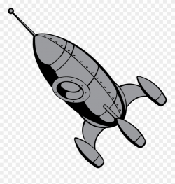 Free Library Clipart Rocket Retro Rocket - Vintage Rocket ...