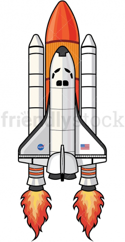 NASA Space Shuttle Launching | Vector Illustrations in 2019 ...