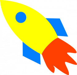 Rocket Ship Yellow 44 Clip Art at Clker.com - vector clip art online ...