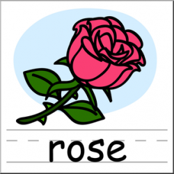 Clip Art: Basic Words: Rose Color (poster) I abcteach.com ...