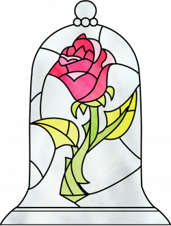 Red Rose clipart beauty and the beast rose - Pencil and in color red ...