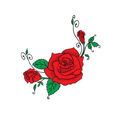 Roses : Clipart for embroidery, Assorted high quality ...