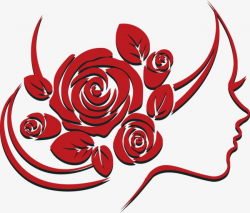 Vector Rose Woman | Rose Shape | Paper quilling patterns ...