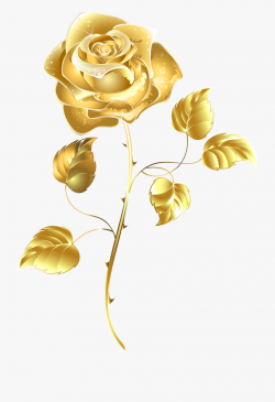 Crown Clipart Rose Gold - Transparent Background Gold Flower ...