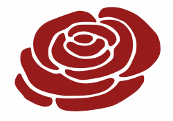 Clipart - Ireland Rose silhouette (vector)