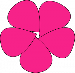 Simple Flower Pink Clip Art at Clker.com - vector clip art online ...