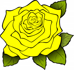 Yellow Rose Clip Art at Clker.com - vector clip art online, royalty ...