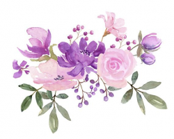 Fresh Springtime Flowers in Purple, Pink and Lavender ...
