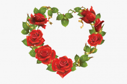 Flowers Clipart Shape - Heart Love Flower Png #2552689 ...