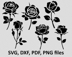 Rose clipart | Etsy