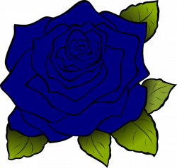 Blue Rose Clip Art at Clker.com - vector clip art online, royalty ...