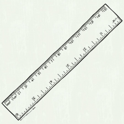 Ruler black and white clipart 3 » Clipart Station
