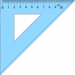 Clipart - Triangle Ruler